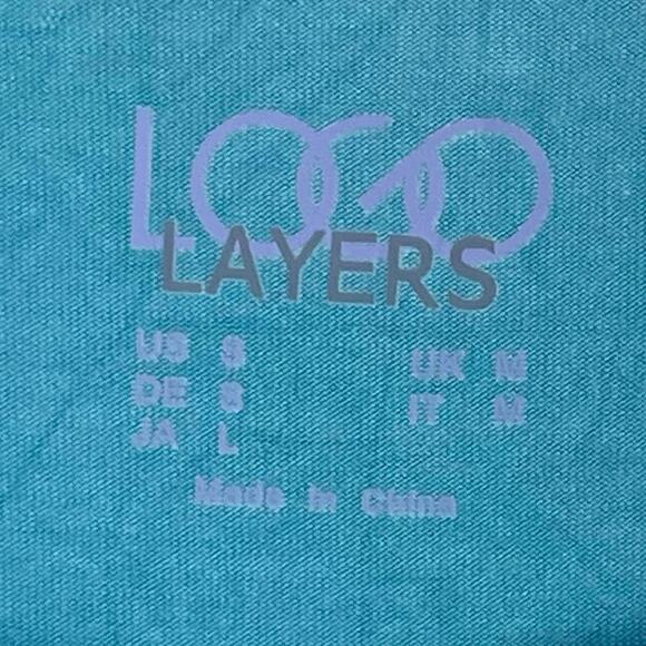 LOGO Layers Knit Tank with Broomstick Lace Trim - Picture 3 of 6